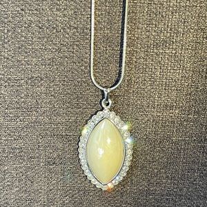 White Gold plated necklace New